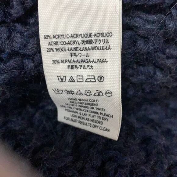 FREE PEOPLE OVERSIZE KNIT BLUE SWEATER SIZE‎ M - Picture 8 of 10